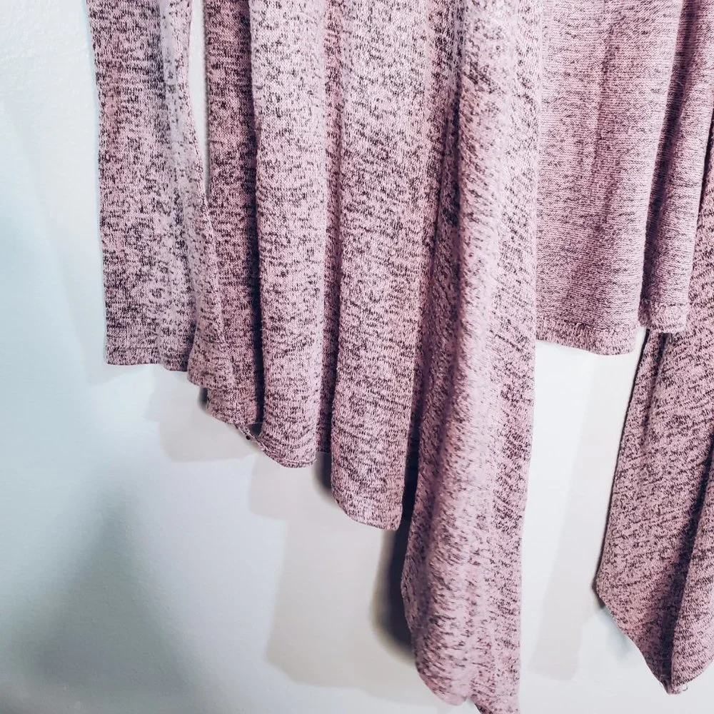 Philosophy Lavender Black Marbled Asymmetrical Cardigan M - Picture 7 of 10